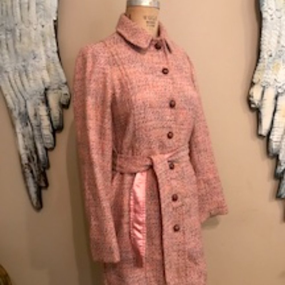 Pink Tweed Coat